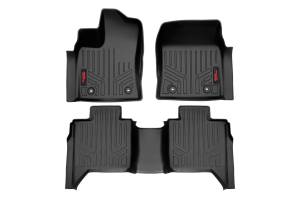 Rough Country - Floor Mats Front Row  and Rear Row CrewMax Toyota Tundra 2WD/4WD (22-23) Rough Country - Image 1