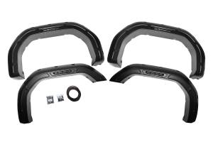 Defender Pocket Fender Flares Flat Black GMC Sierra 2500 HD/Sierra 3500 HD (20-23) Rough Country