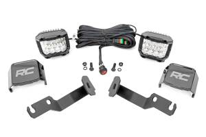 Rough Country - LED Light Kit Ditch Mount  3 Inch OSRAM Wide Toyota Tacoma (05-15) Rough Country - Image 1