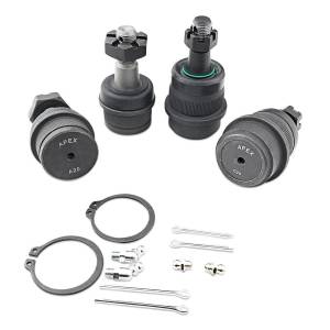 Apex Chassis - Apex Chassis Heavy Duty Ball Joint Kit Fits: 90-01 Jeep Cherokee 90-92 Jeep Comanche 93-98 Jeep Grand Cherokee 97-06 Jeep Wrangler TJ 87-95 Jeep Wrangler YJ Includes: 2 Upper & 2 Lower - Image 3