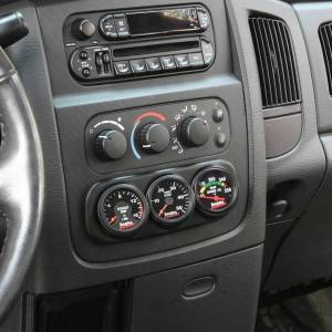 Dash Mount Gauge Pod 3 Gauge 2003-2005 Dodge Ram Black Banks Power