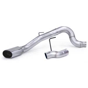 Monster Exhaust System 5-inch Single Exit Chrome Tip for 13-18 Ram 2500/3500 6.7L Cummins Mega-Cab SB Banks Power