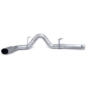 Monster Exhaust System 5-inch Single S/S-Chrome Tip for 10-12 Ram 2500/3500 Cummins 6.7L CCSB CCLB MCSB Banks Power