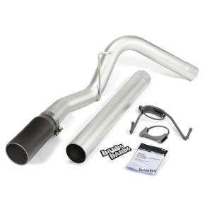 Monster Exhaust System Single Exit Black Tip 07-13 Dodge/Ram 6.7L CCLB Banks Power