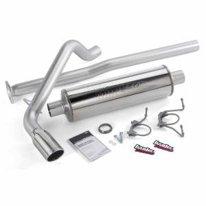 Monster Exhaust System Single Exit Chrome Tip 05-12 Toyota 4.0L Tacoma ECLB-DCLB Banks Power