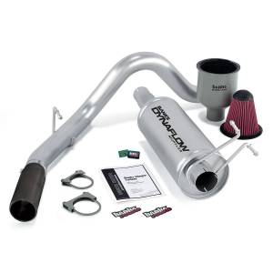 Stinger Bundle Power System W/AutoMind chip Single Exit Exhaust Black Tip 99-04 Ford 6.8L Excursion Banks Power