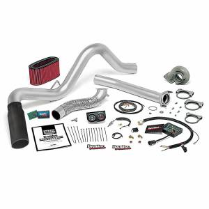 Stinger Plus Bundle Power System W/Single Exit Exhaust Black Tip 95.5-97 Ford 7.3L Automatic Transmission Banks Power