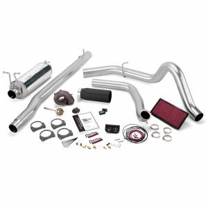 Stinger Plus Bundle Power System W/Single Exit Exhaust Black Tip 99 Ford 7.3L F250/F350 Manual Transmission Banks Power