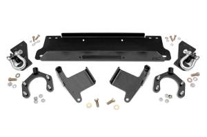 Rough Country - Jeep Winch Mounting Plate w/D-rings for Factory Bumper 07-18 Wrangler JK Rough Country - Image 1