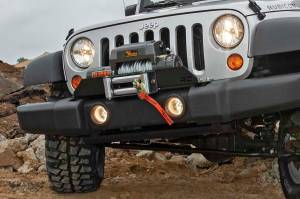 Rough Country - Jeep Winch Mounting Plate w/D-rings for Factory Bumper 07-18 Wrangler JK Rough Country - Image 2