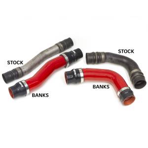 Banks Power - Boost Tube Kit Red Powdercoat 2010-12 Ram 6.7L OEM Replacement Boost Tubes Banks Power - Image 2