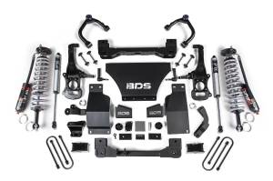 2025 Chevy TB/GMC AT4 1500 4WD 2.5 Inch Suspension Lift Kit V8 Gas 1 Inch Rear Block -Fox 2.5 PES C/O Front Fox 2.0 PS Rear BDS Suspension