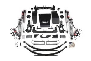 4 Inch Lift Kit FOX 2.5 Performance Elite Leaf Springs Aluminum/Stamped Steel Coil-Over 14-18 Silverado/Sierra 1500 4WD
