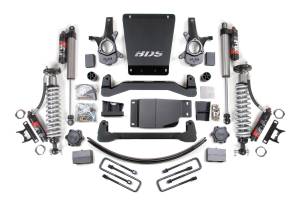 2007-2013 GM 1500 4wd 6 Inch Suspension Lift Kit 5.5 Inch Rear Leaf Spring 2.5 PES C/O Front 2.5 PES P/B Rear BDS Suspension