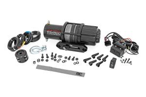Rough Country - 4500 LB UTV/ATV Electric Winch w/Synthetic Rope Rough Country - Image 1