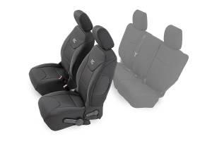 Rough Country - Jeep Neoprene Front Seat Cover Black 13-18 Wrangler JK Unlimited Rough Country - Image 1