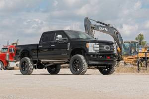 Rough Country - 6 Inch Ford 4-Link Suspension Lift Kit w/Front Drive Shaft 17-19 F-250 4WD Diesel w/Overloads Rough Country - Image 3
