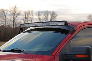 Ford 54 Inch Curved LED Light Bar Upper Windshield Mounts 04-14 F-150 Rough Country