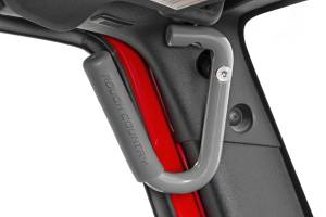 Rough Country - Jeep Solid Steel Grab Handle Set 07-18 Wrangler JK Gray Rough Country - Image 2