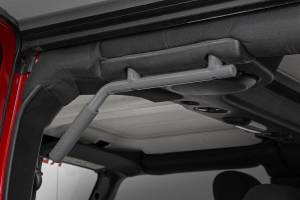Rough Country - Jeep Solid Steel Grab Handle Set 07-18 Wrangler JK Gray Rough Country - Image 3