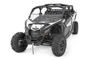 Rough Country - Can-Am Scratch Resistant Half Windshield 17-20 Maverick X3 Rough Country - Image 3
