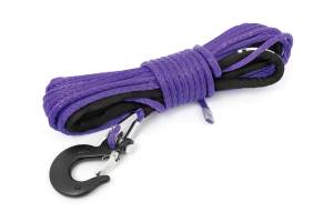 Rough Country - Purple 1/4 Inch Synthetic Winch Rope UTV, ATV Rough Country - Image 1