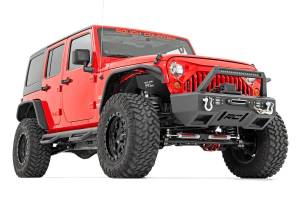 Rough Country - 4.0 Inch Jeep Long Arm Suspension Lift Kit w/ Vertex Adjustable Reservoir Shocks 12-18 Wrangler JK 4-door Rough Country - Image 2