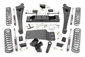 5.0 Inch Dodge Suspension Lift Kit Dual Rate Front and Rear Coil Springs Radius Arms 19-Up Ram 2500 4WD Diesel Rough Country
