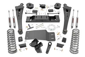 5.0 Inch Dodge Suspension Lift Kit Standard Rate Coil Springs Radius Arms 19-Up Ram 2500 4WD w/ AISIN Transmission Diesel Rough Country
