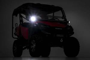 Rough Country - Honda Dual LED Cube Kit 2.0 Inch Black Series w/ Amber DRL 16-20 Pioneer Rough Country - Image 3
