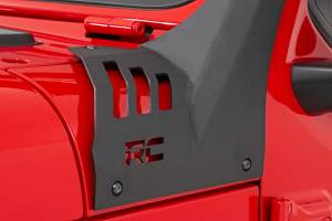 Rough Country - Jeep 50-Inch Straight LED Light Bar Upper Windshield Kit w/ Single-Row Black Series LED White DRL 20-Up Gladiator JT 18-20 Wrangler JL Rough Country - Image 4