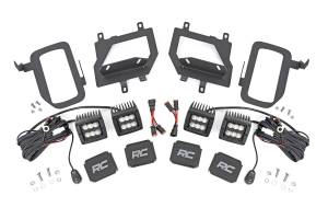 Ford LED Fog Light Kit Black Series w/ Flood Beam 15-19 F-150 Rough Country