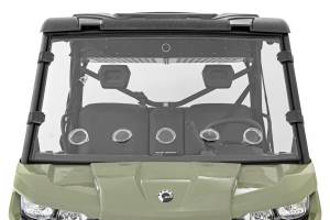 Rough Country - Can-Am Full Windshield Vented 16-21 Can-Am Defender 4WD Rough Country - Image 4