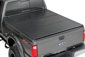 Rough Country - Hard Folding Bed Cover 6.7 Ft Bed 17-21 Ford Super Duty 2WD/4WD Rough Country - Image 1