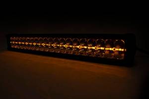 Rough Country - 20-inch Cree LED Light Bar Dual Row Chrome Series w/ Amber DRL Rough Country - Image 3