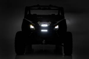 Rough Country - 17-21 Can-Am Maverick X3 6-inch Slimline LED Grille Kit Rough Country - Image 5