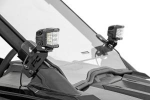 Rough Country - Polaris Dual LED Cube Kit w/Black Series Flood LED's 20-21 Polaris RZR PRO XP Rough Country - Image 2