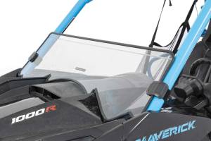 Rough Country - Half Windshield Scratch Resistant 14-18 Can-Am Maverick Max/15-17 Maverick Turbo Rough Country - Image 1