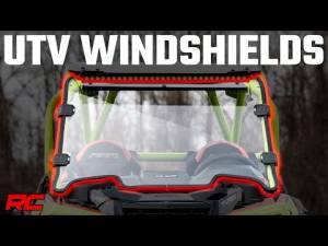 Rough Country - Half Windshield Scratch Resistant 14-18 Can-Am Maverick Max/15-17 Maverick Turbo Rough Country - Image 2