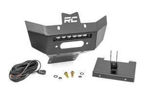 Rough Country - Winch Bumper Black Series LED 6 Inch Light Slime Line 13-21 Can-Am Renegade Rough Country - Image 1