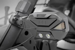 Rough Country - UTV Aluminum Side Mirrors w/Turn Signal Pro-Fit Cages Universal Rough Country - Image 2