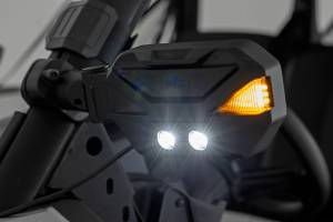 Rough Country - UTV Aluminum Side Mirrors w/Turn Signal Pro-Fit Cages Universal Rough Country - Image 3