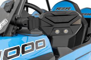 Rough Country - UTV Aluminum Side Mirrors Blinker Kit 1.5-2 Roll Cage Universal Rough Country - Image 2