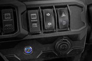 Rough Country - UTV Aluminum Side Mirrors Blinker Kit 1.5-2 Roll Cage Universal Rough Country - Image 5