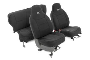 Rough Country - Seat Covers Non Detach Headrest Front and Rear 84-96 Jeep Cherokee XJ Rough Country - Image 1