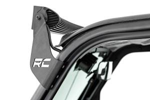 Rough Country - LED Light Front Mount 50 Inch Dual Row Black Pair with Factory Wiper 14-22 Polaris Ranger 1000XP Rough Country - Image 3