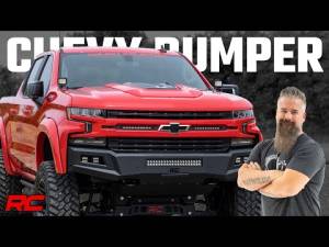 Rough Country - High Clearance Front Bumper LED Lights and Skid Plate 19-22 Chevy Silverado 1500 Rough Country - Image 2
