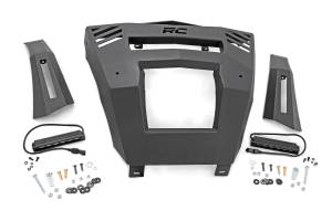 Rough Country - Front Bumper with 6 Inch Black Slimline LED Pair 16-22 Can-Am Defender Rough Country - Image 1