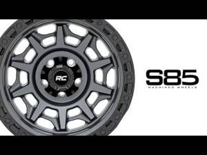 Rough Country - Rough Country 85 Series Wheel Simulated Beadlock Gunmetal Gray/Black 17x9 5x4.5 -12mm Rough Country - Image 2